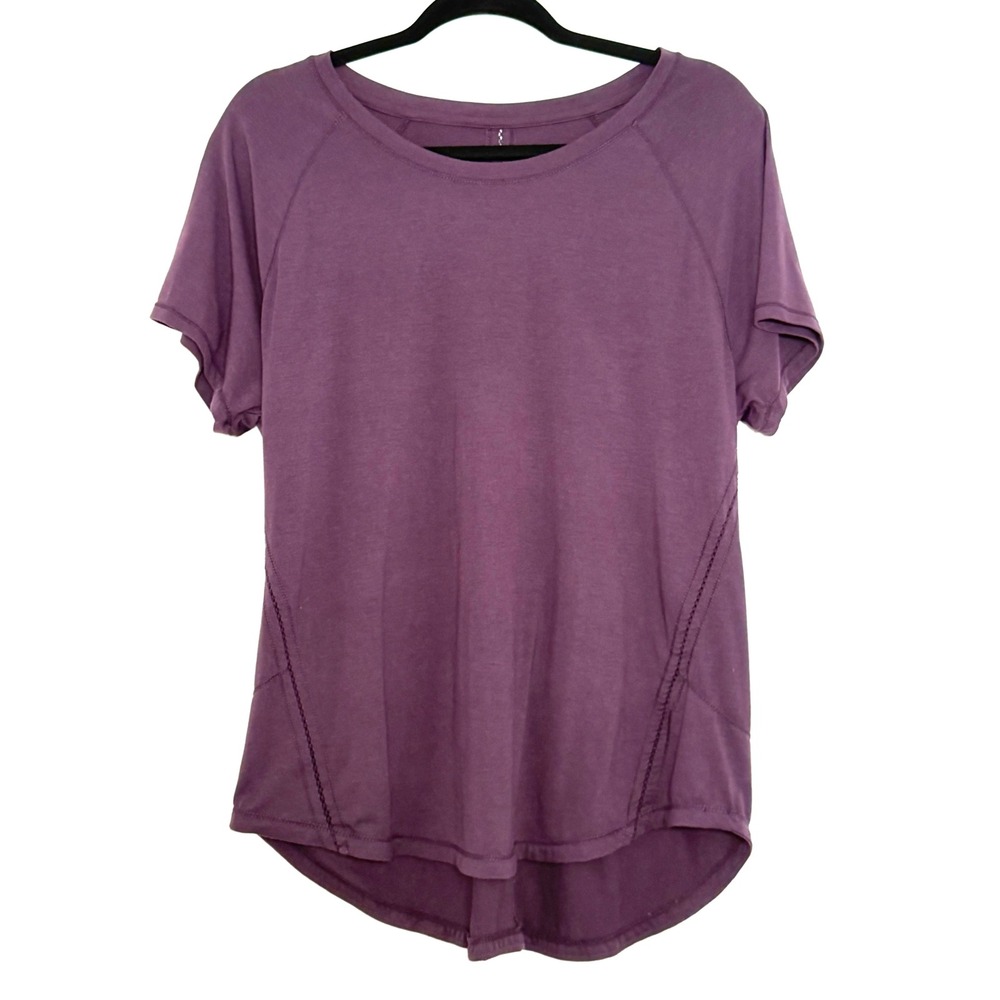 Tangerine Plum High Low Tunic Top Women's XL
